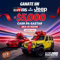 Toyota GR86 2023 y Jeep Wrangler 2023 Arte Digital