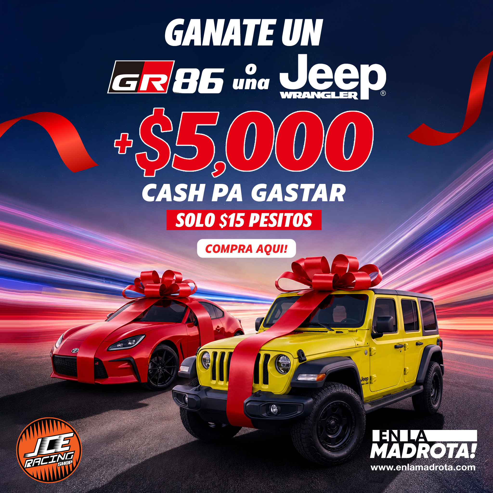 Toyota GR86 2023 y Jeep Wrangler 2023 Arte Digital