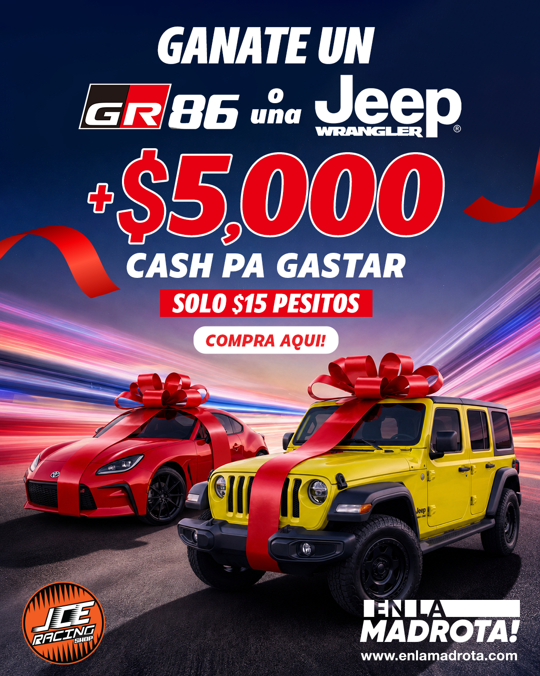 Toyota GR86 2023 y Jeep Wrangler 2024 Arte Digital